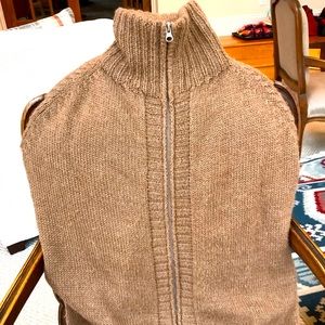 Joseph alpaca zip sweater-vest
